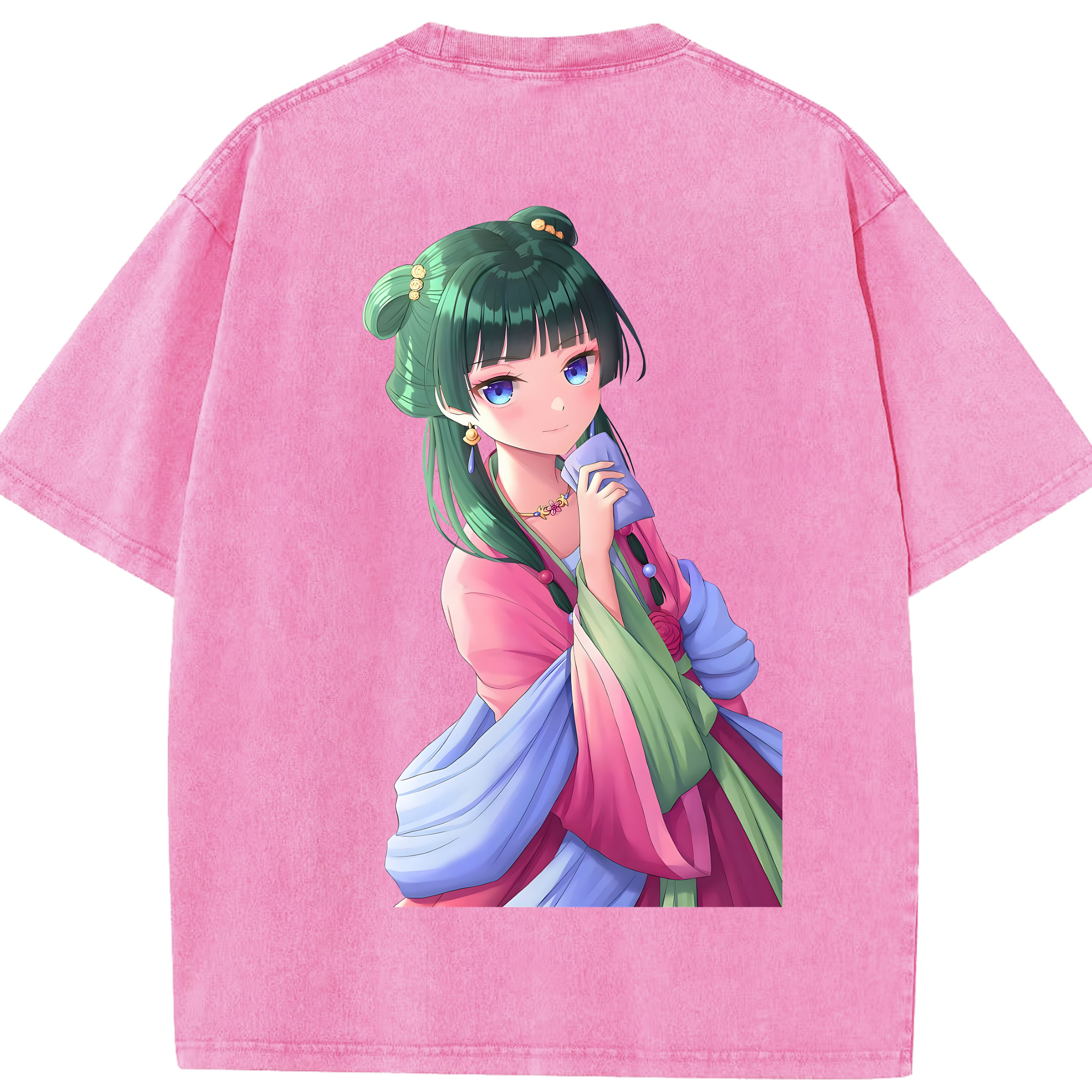 （画像用） 薬屋のひとりごと The Apothecary Diaries 綿100% ヴィンテージ風 半袖Tシャツ（背面プリント）